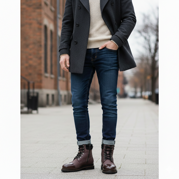 Luxury Premium Solid Leather High Ankle Boot