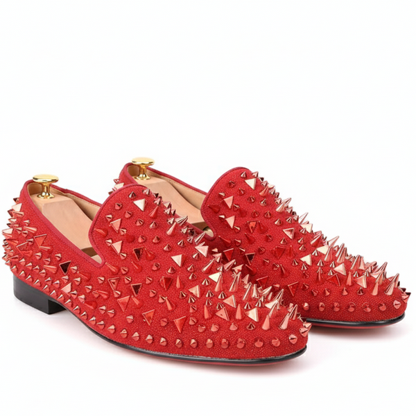 Loafer  Rhinestones Rivets Prom