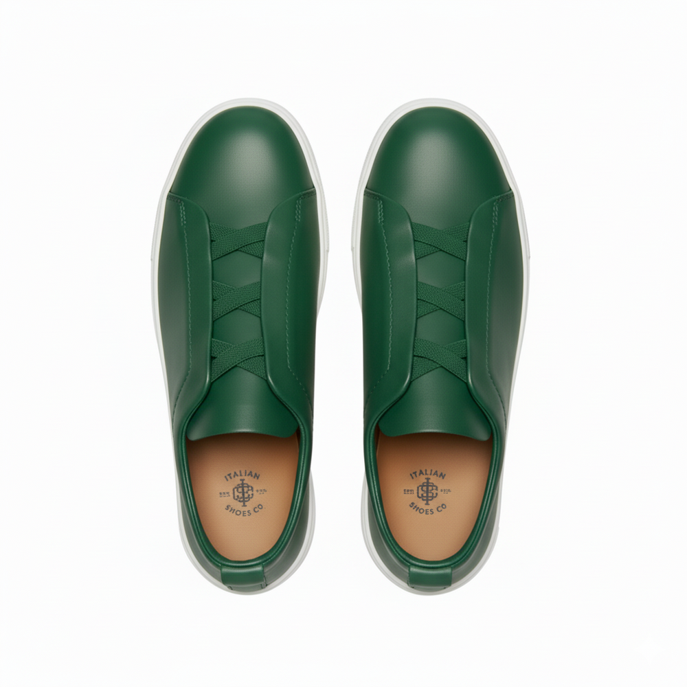 Luxury Edition Triple Stitch Leather Sneaker for Mens