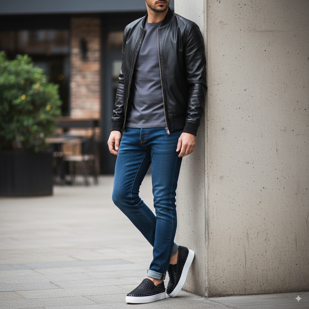 Leather Slip on Loafer For Men