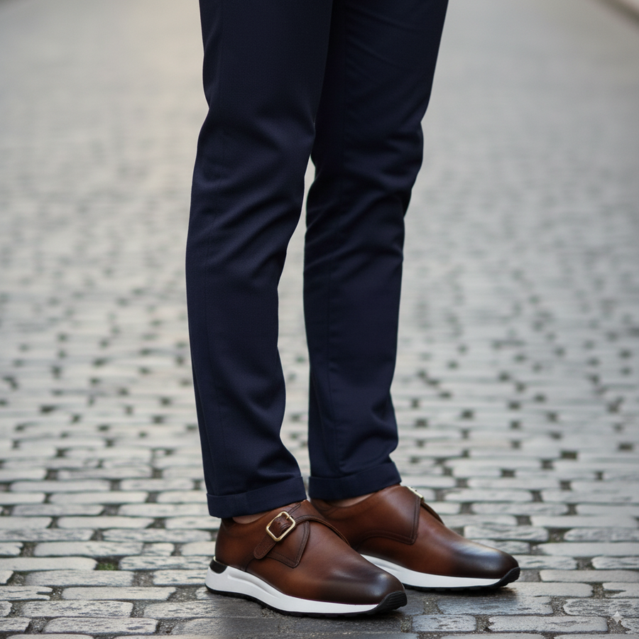 Brown Leather Men Loafer