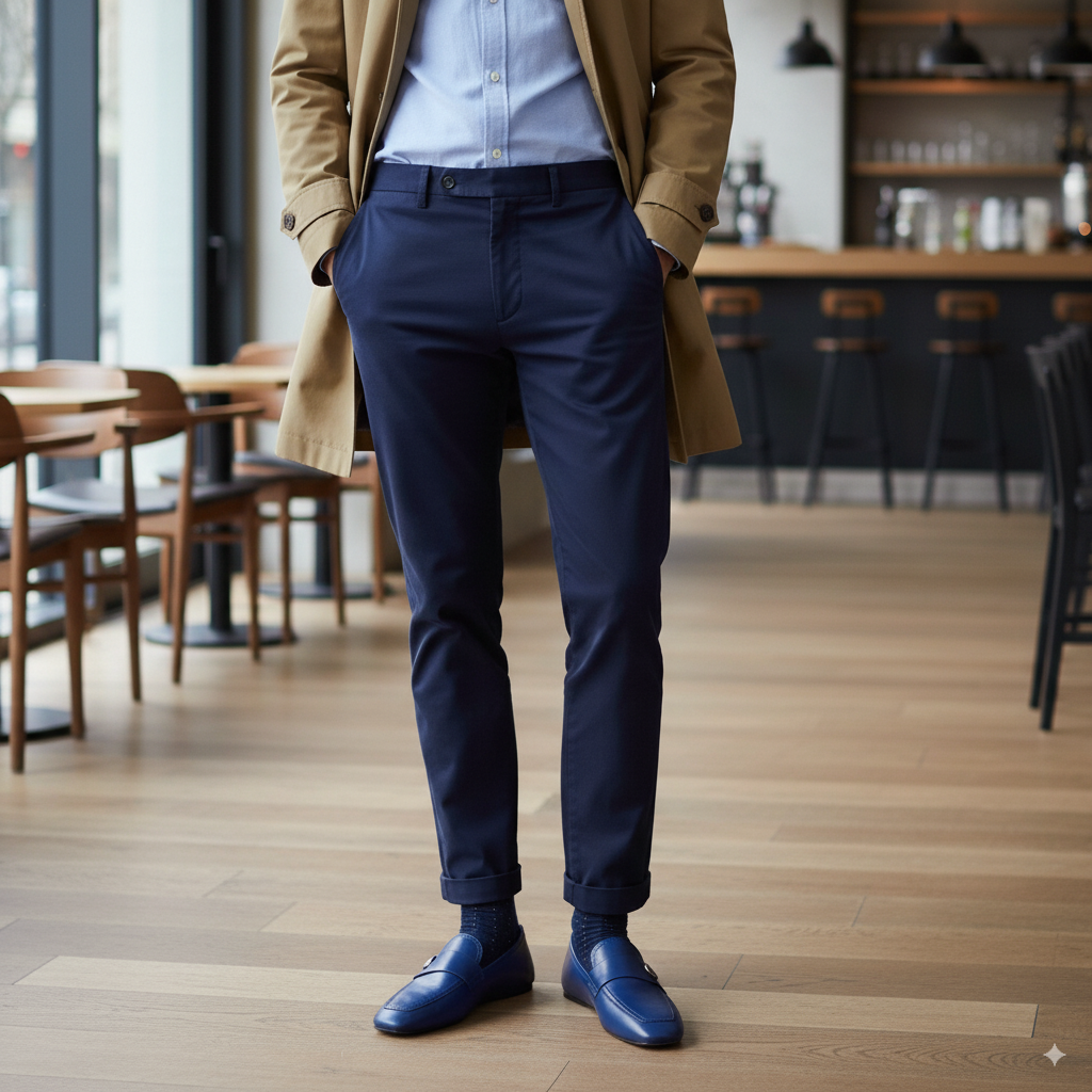 Plaque Leather Loafers