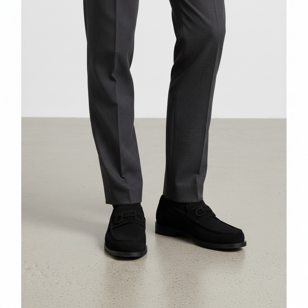 Fort Ricamo Suede Loafers for Men