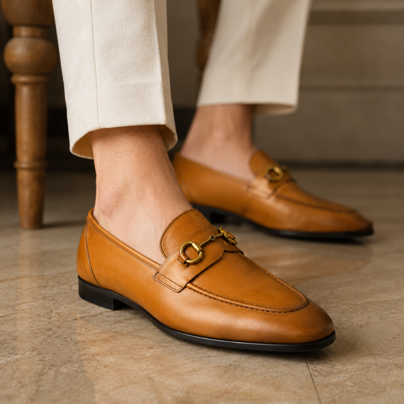 Gideon Heritage Horsebit Leather Loafers