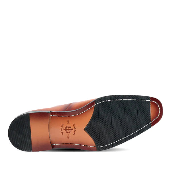 Burgundy Horsebit Slip On Loafers