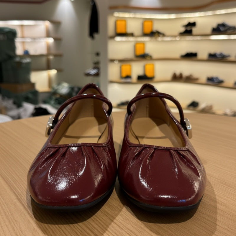 Luxury Gloss Ballet Flat Ballerinas