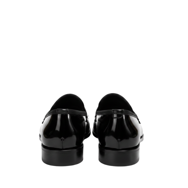 Gloss Noir Braided Luxury Patent Loafer