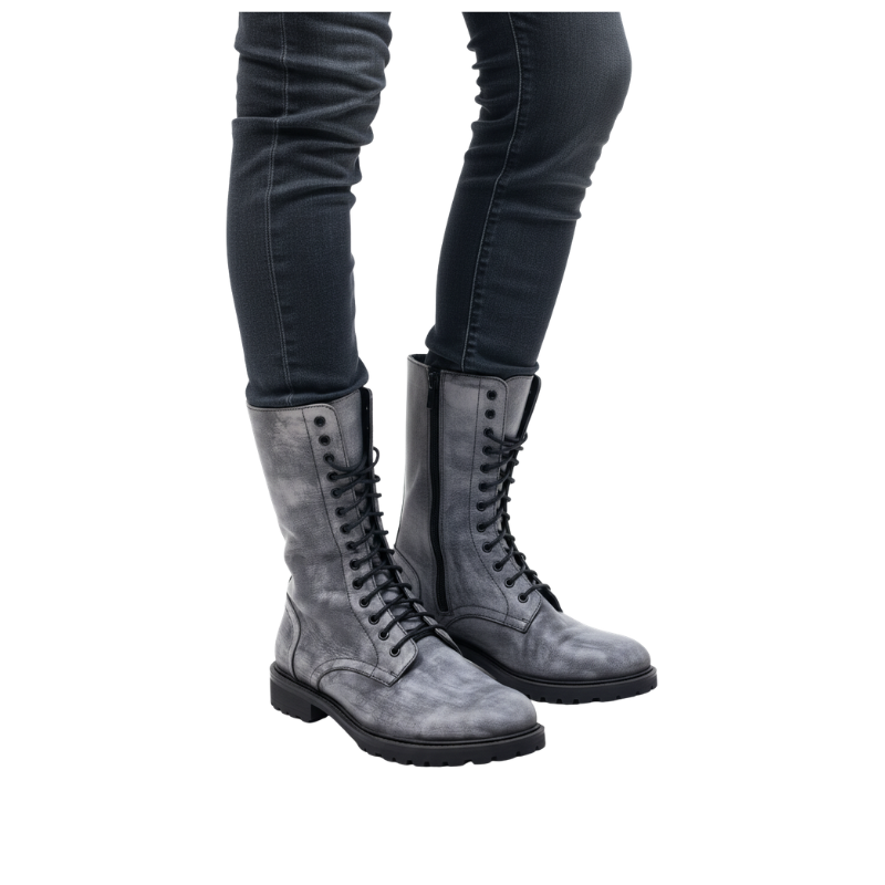 Grand Storm Lace-Up Combat Boots