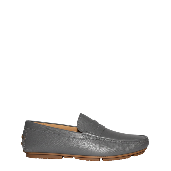 Pebble Penny Driving Loafers - Grey