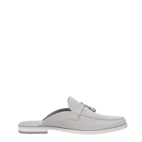 Italian Artisan Crafted Mule with Modern Tassel Finish - Grey