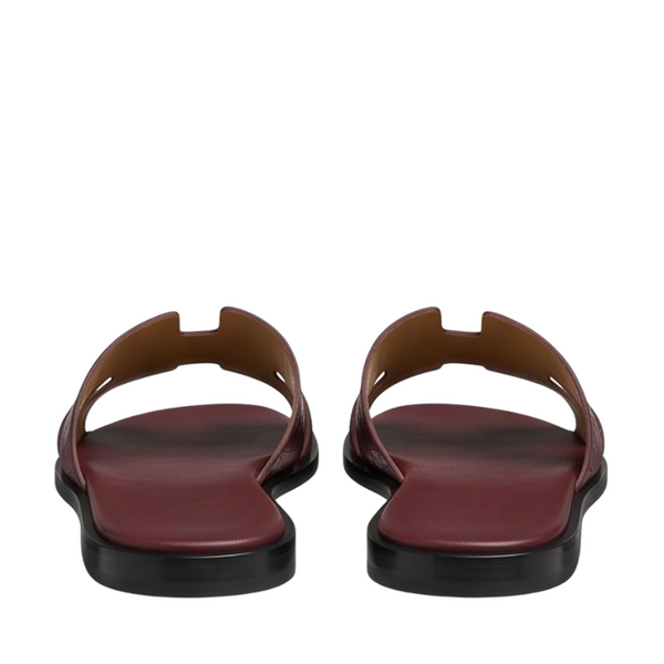 H Style Crocodile Embossed Leather Slipper