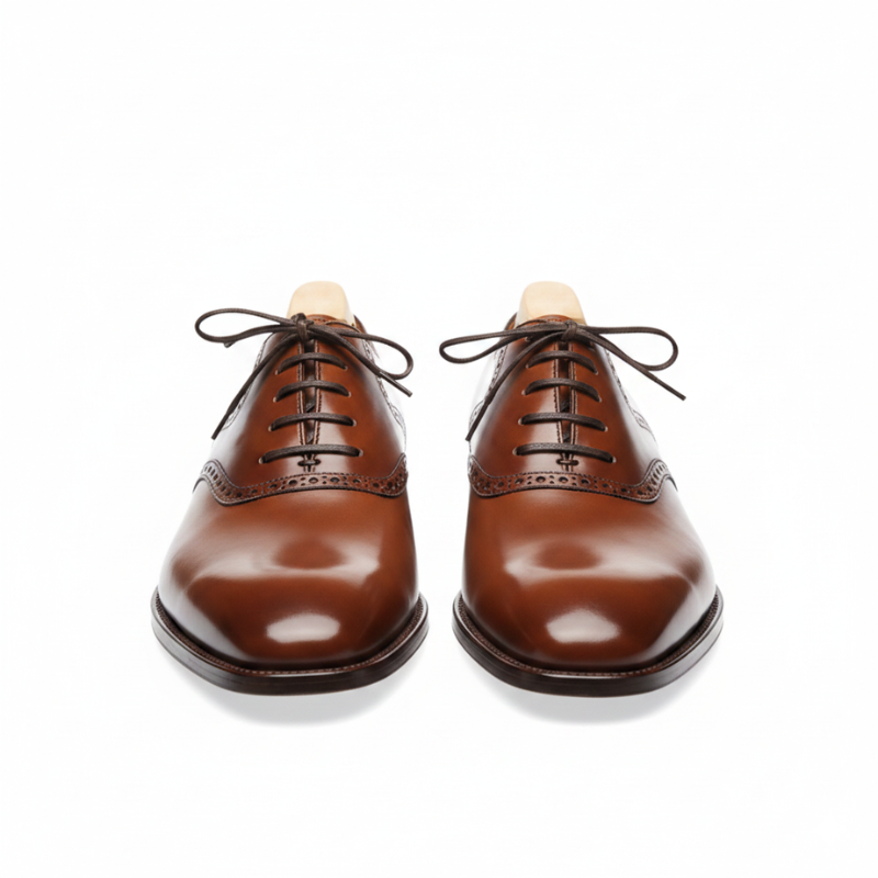 Handcrafted Luxury Italian Brogue Oxford Shoes