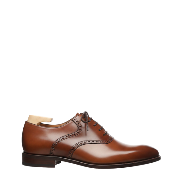 Handcrafted Luxury Italian Brogue Oxford Shoes - Brown