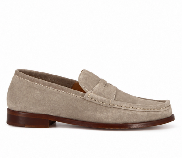 Handmade Suede Men s Moccasin - Grey