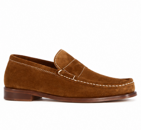 Handmade Suede Men s Moccasin - Brown