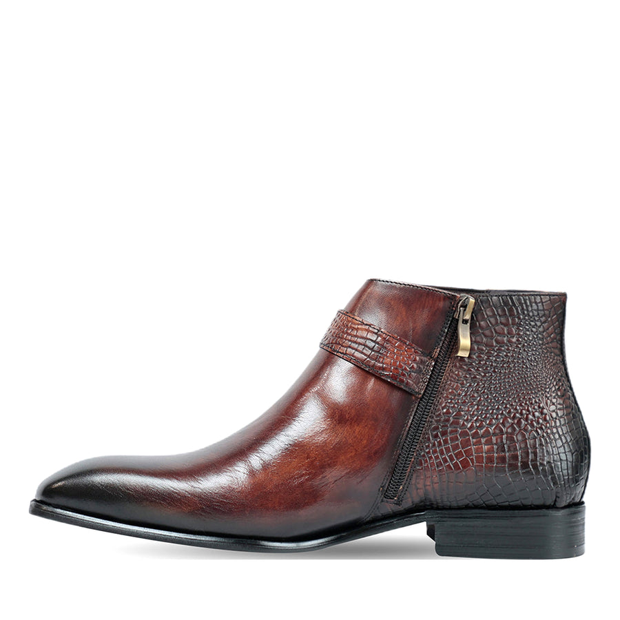 Coffee Boots With Strap