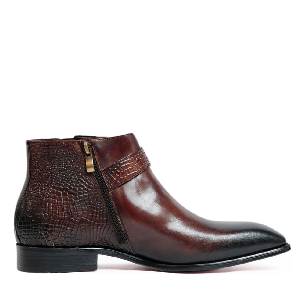 Coffee Boots With Strap