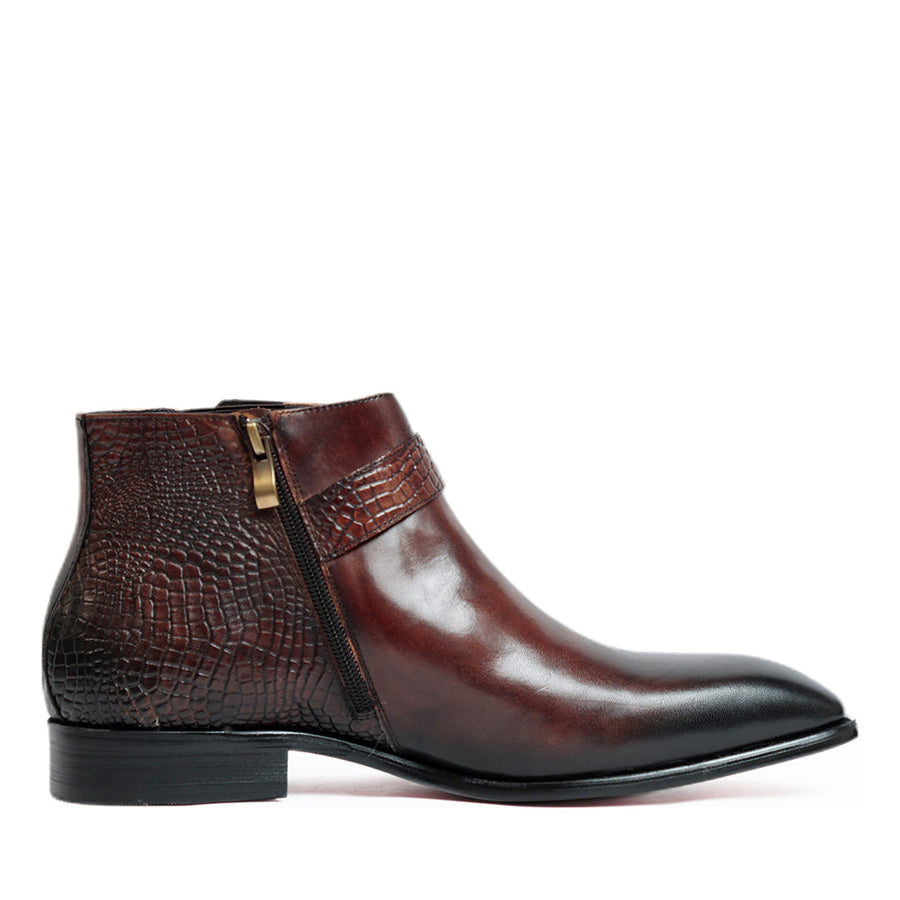 Coffee Boots With Strap