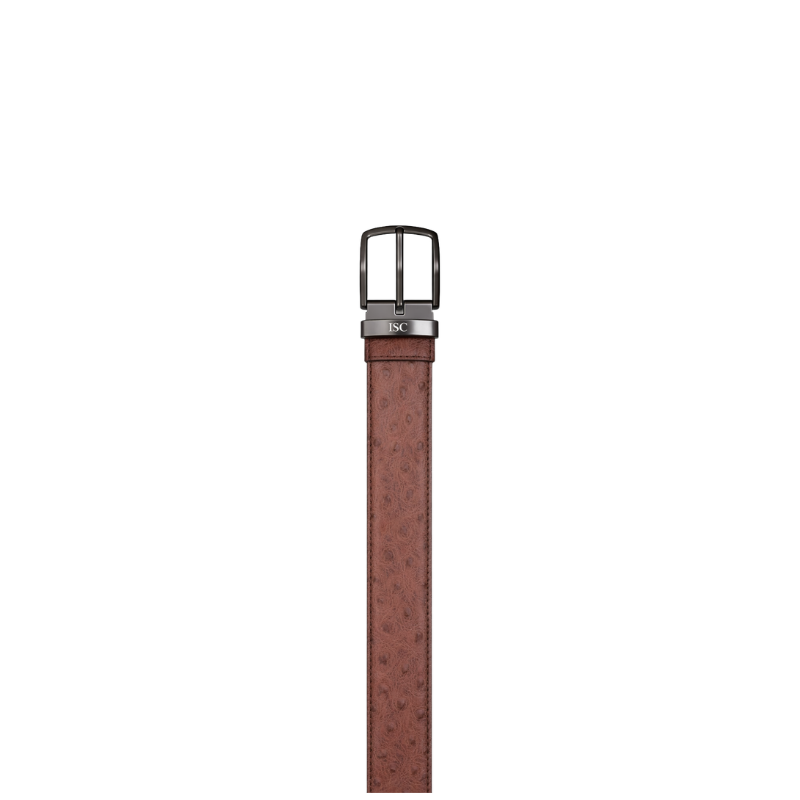 Heritage Ostrich Grain Genuine Leather Belt