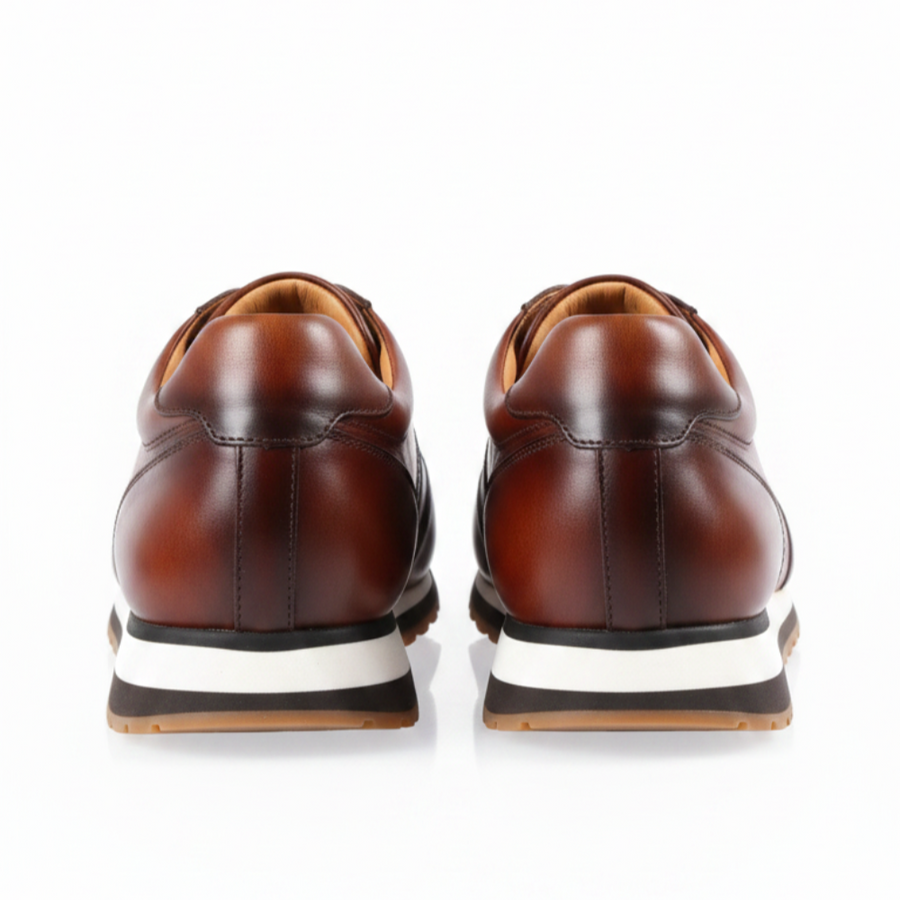 Heritage Luxe Leather Runner Sneakers