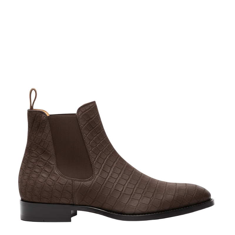 Reale Caiman Suede Chelsea Boots