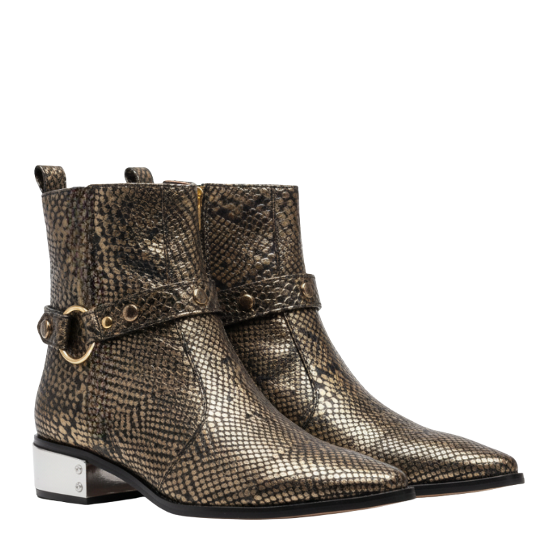 Bronzo Veleno Grace Python Boot