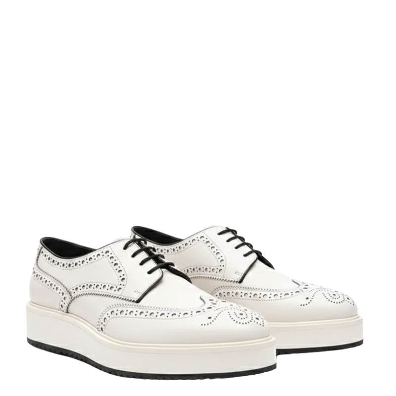 Men's Brogue Lace-Up Dress Sneaker Shoes