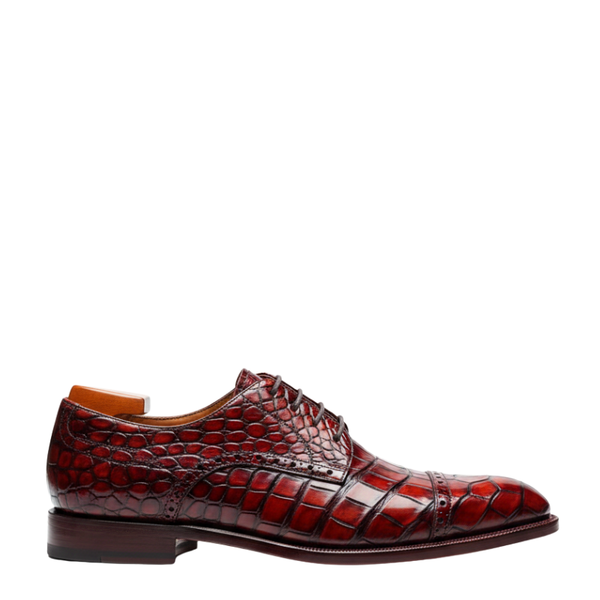 Mens Imperial Croc Leather Oxford