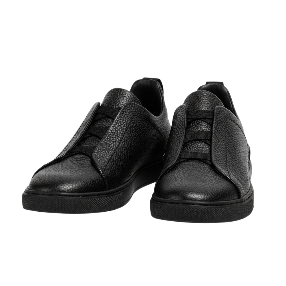 Triple Stitch Leather Pebble Luxe Sneaker