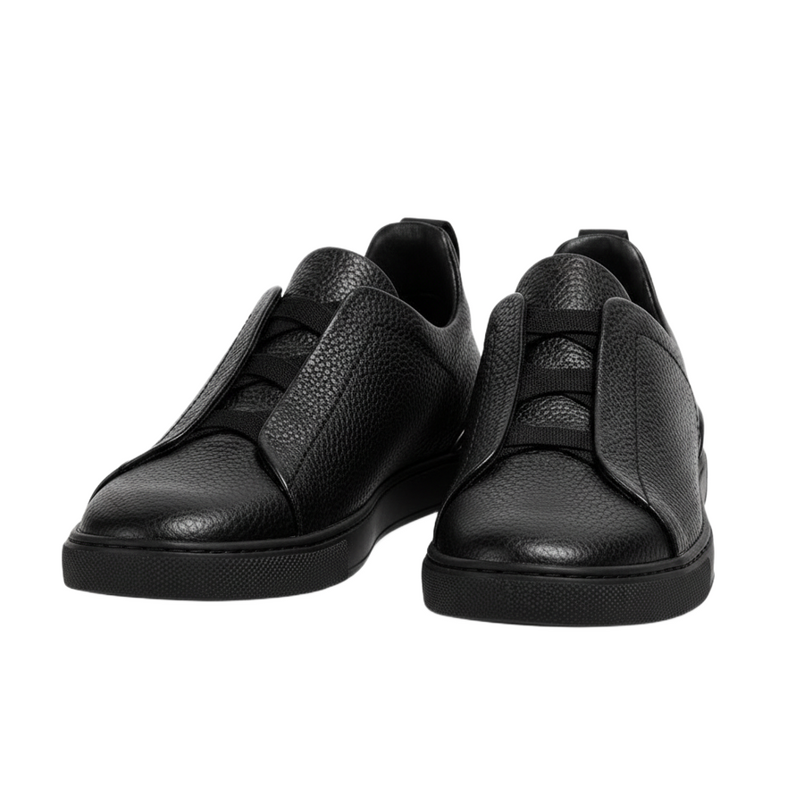 Triple Stitch Leather Pebble Luxe Sneaker