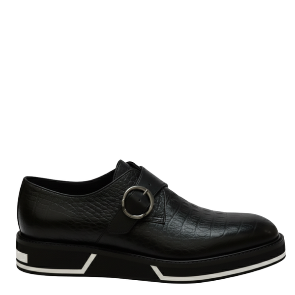 Luxury Croc Noir Monk