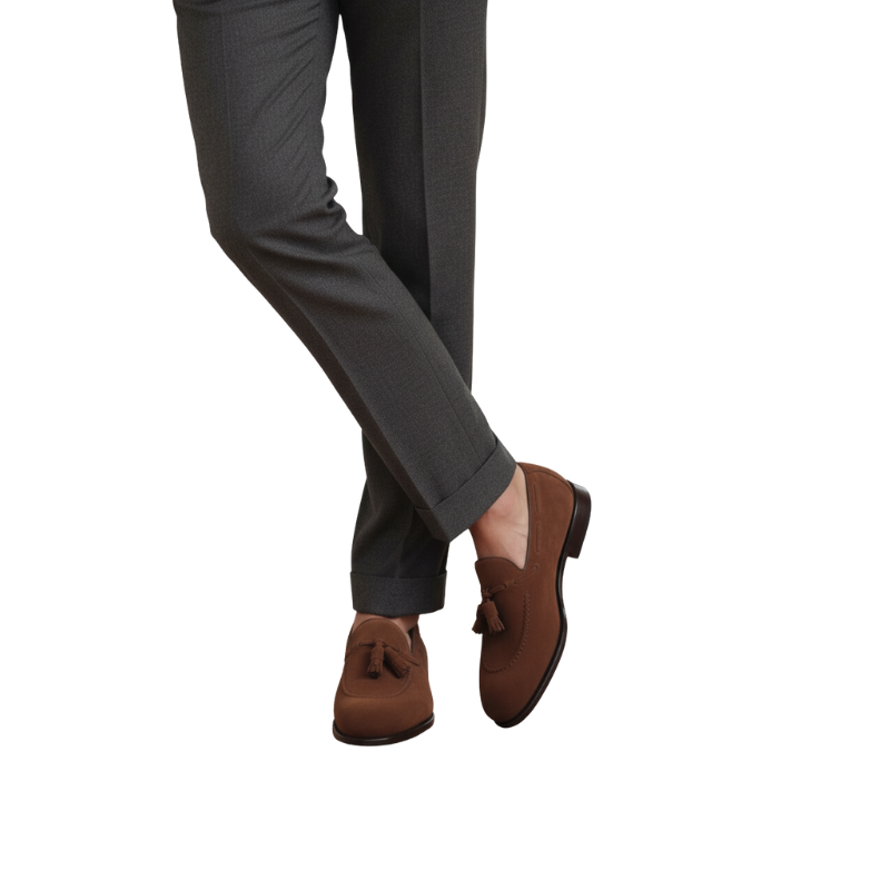 Soft Step Luxe Suede Tassel Loafer