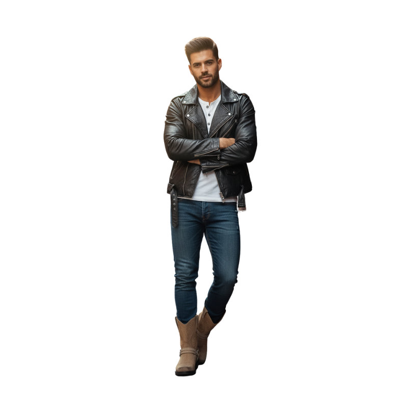 Harness Western Cowboy Boots