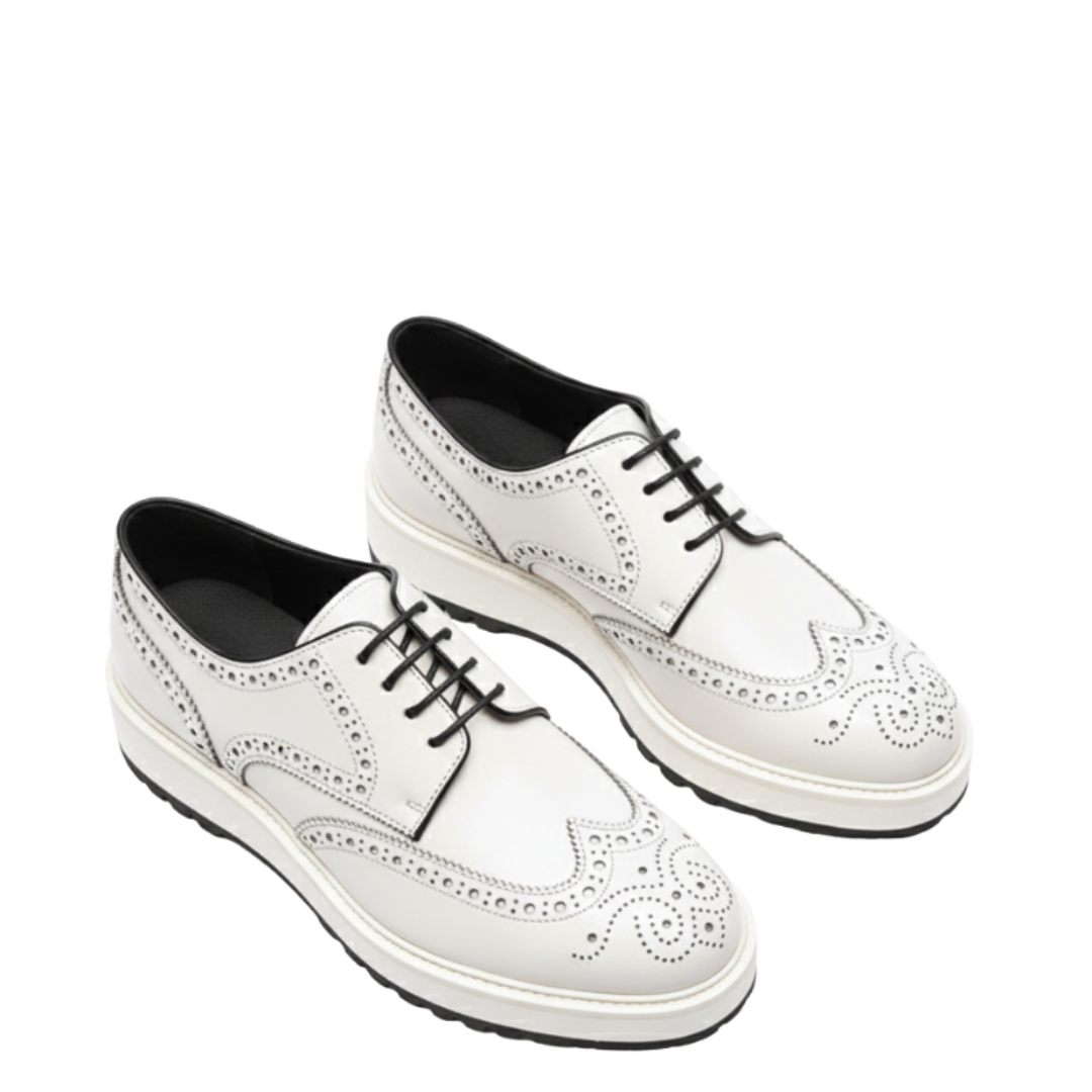 Men's Brogue Lace-Up Dress Sneaker Shoes