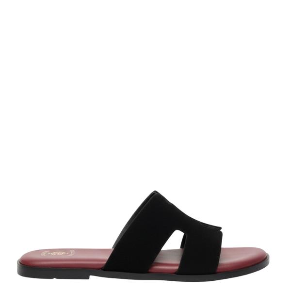 Italian H Cut Slipper in Seude Strap