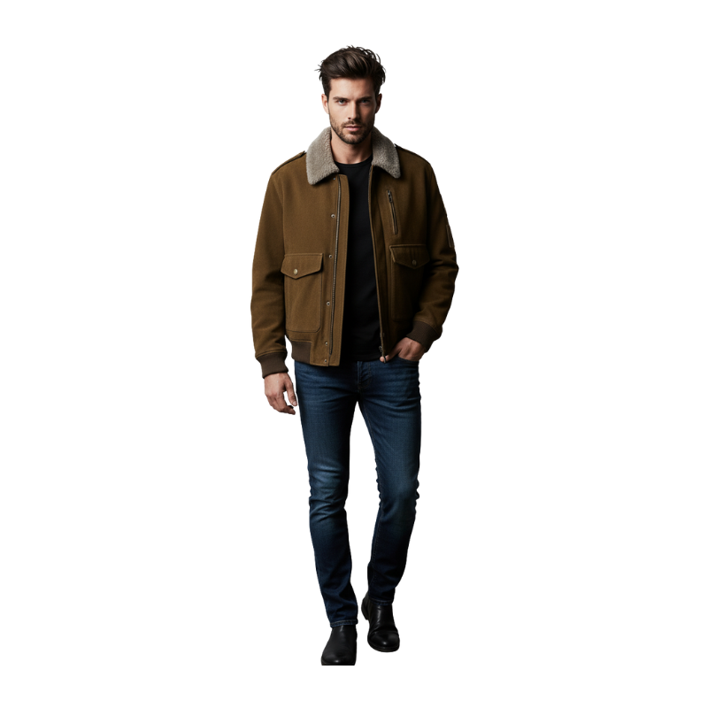 Air Fleet Shear Bomber Patch Jacket