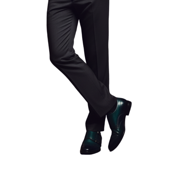 Emerald Midnight Dual Monk Shoes