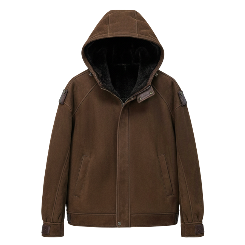 Rugged Hood Patch Guard Winter Jacket