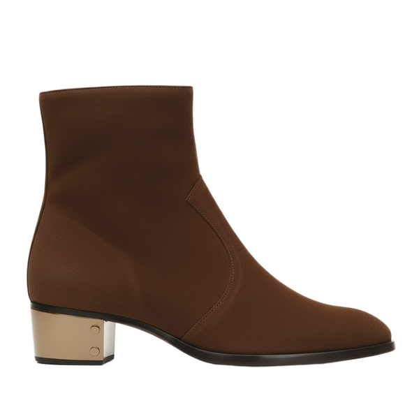 Suede Leather Ludhovic Boots - Dark Brown