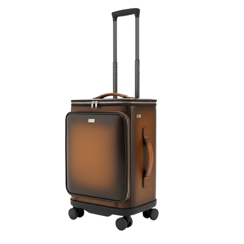 Italian Briefcase and Trolley Executive Luxe Luggage Set
