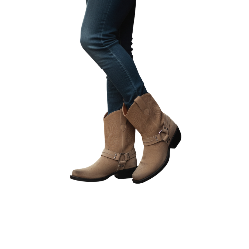 Harness Western Cowboy Boots