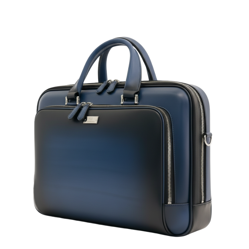 Italian Briefcase and Trolley Executive Luxe Luggage Set
