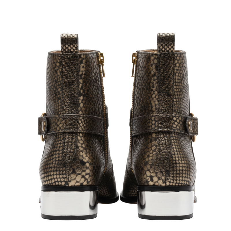 Bronzo Veleno Grace Python Boot