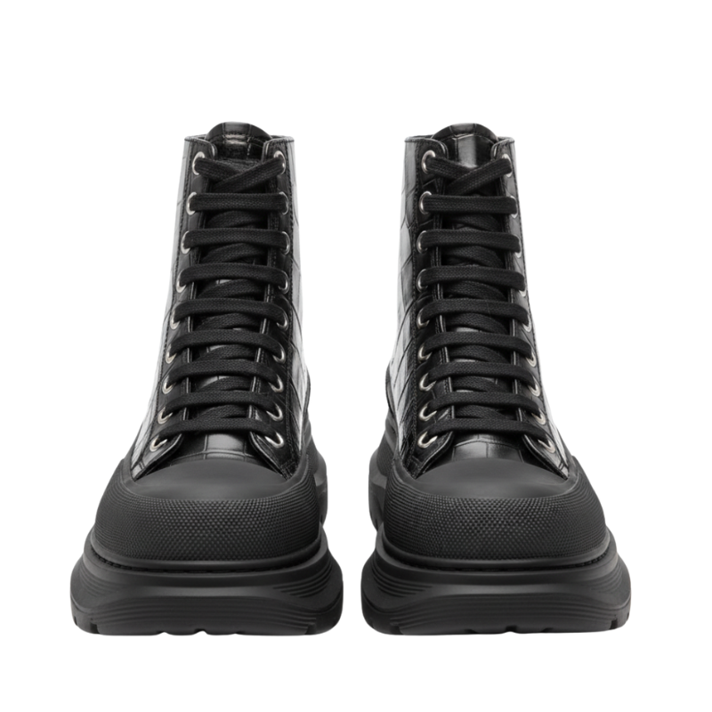 Tread Croc High-Top Ankle Boots