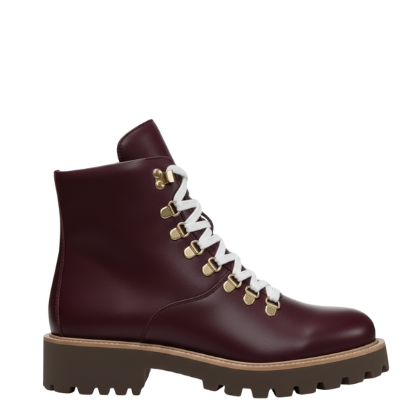 Luxury Ironcrest Hiker Boots - Burgundy