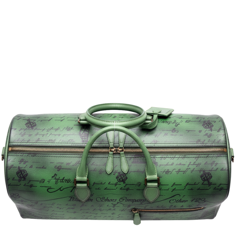 Verde Script Vintage Duffel Bag