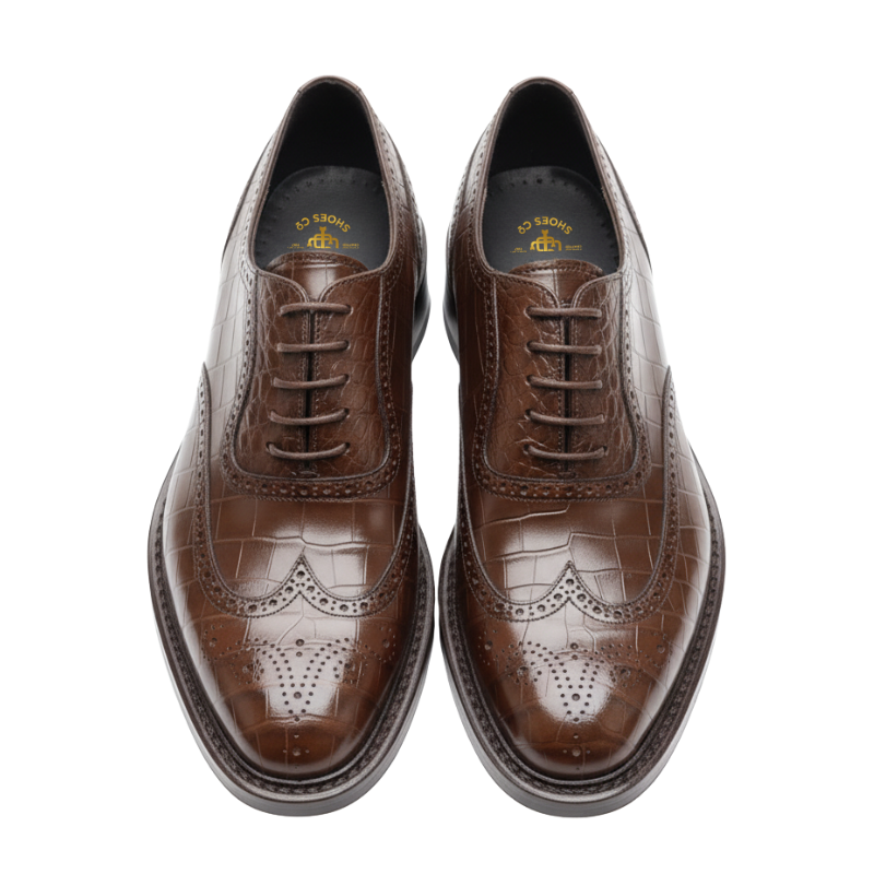 Mens Imperium Brogue Croc Oxford