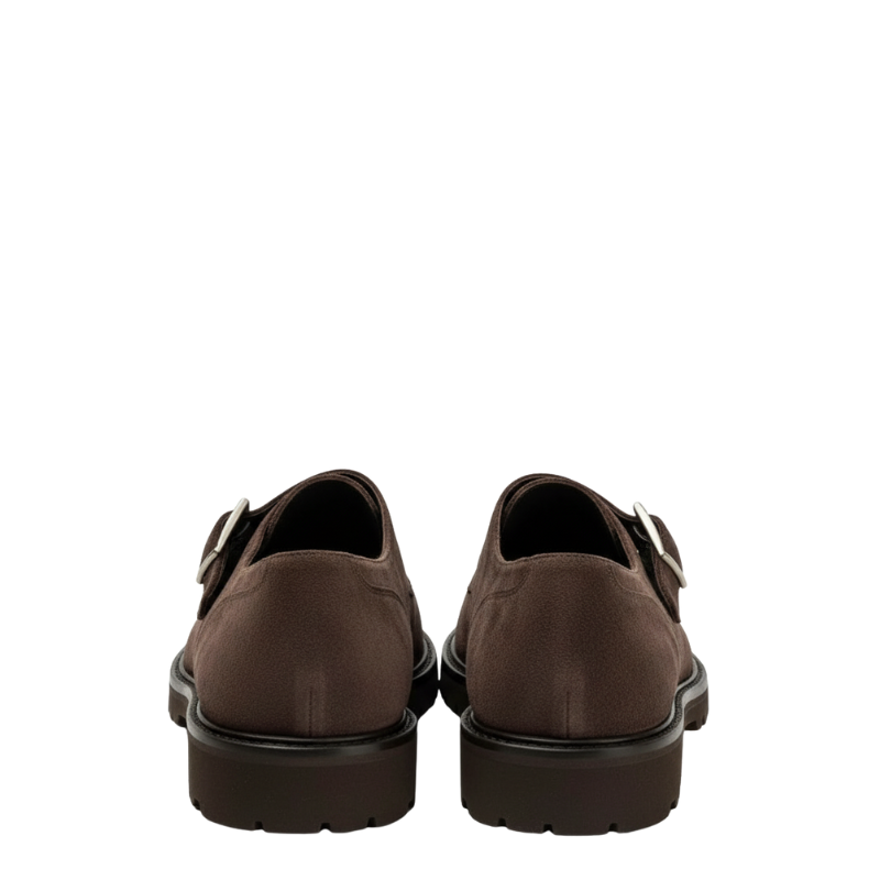 Men's suede single Monk Strap Buckle Shoes