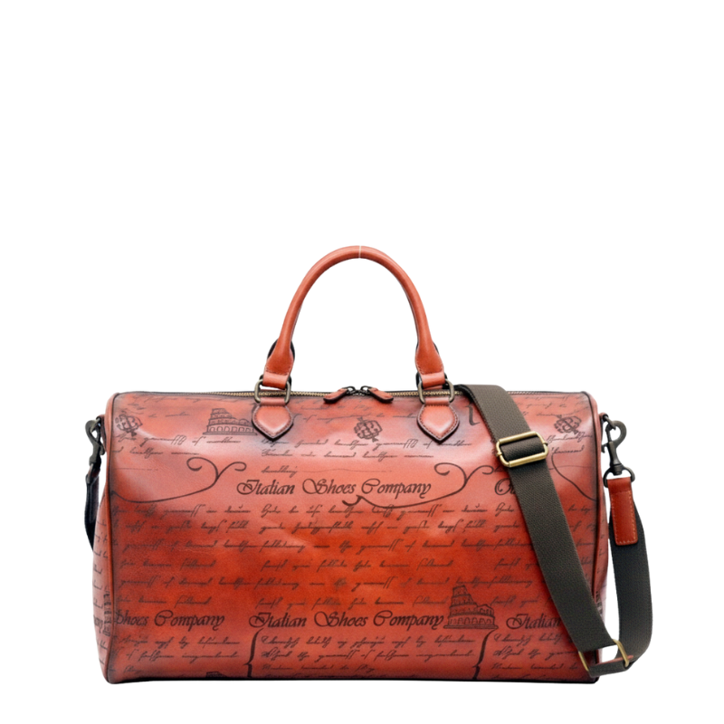 Vintage Style Roma Script Heritage Duffel Bag