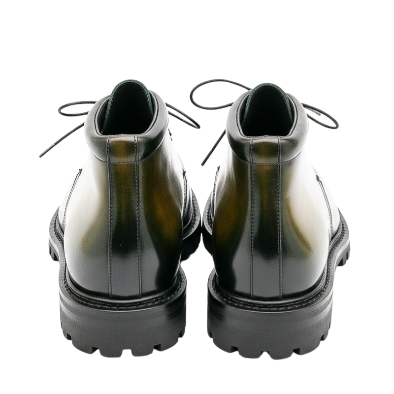 Autumn Leaf Patina With Predominantly Tones Chukka Boot